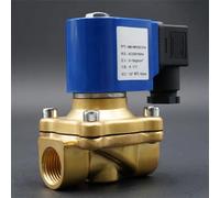 NVSFZGIYG Válvula solenoide DC24V AC220V 110V 24V de Agua latón Diámetro Grande Acción Directa Normalmente Cerrada G3/8" a G2 EPDM 130 ℃(Ac220v,0.5 Inch)