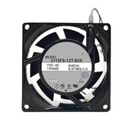 NVYHSGWUF 3115FS-12T-B30 AC 115V 8.5/7W Ventilador doble con rodamiento de bolas 80x80x38mm