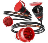 NWP - Adaptadores de 1,5 m, 16 A, 400 V, Corriente Fuerte a conexión Schuko 230 V, IP44-3 x 2,5 mm²