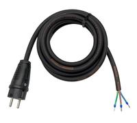 NWP - Cable de conexión Schuko (3 m, 230 V, 16 A, IP54, TITANEX® H07RN-F 3G2,5, Cable de Goma con Puntas de Cable