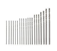 NWPNLXEA 20Pcs 0.3mm-1.6mm Twist Drill Bit Set High Speed Steel HSS Drill Bit for Wood Metal Drilling Tool NWPNLXEA