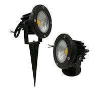 NXCVBNKZJ KJXP, Paquete de 5 lámparas LED COB empotrables for suelo, 12 W, 15 W y 18 W, CA 90-265 V, luz de jardín con tapa(Rojo,15W)