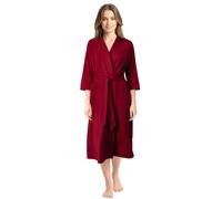 NY Threads - Albornoz de punto de lujo de mezcla de algodón para mujer (XX-Large, Burdeos)