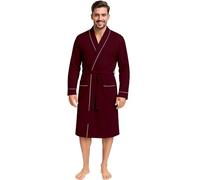 NY Threads - Bata de punto de mezcla de algodón para hombre, Rojo vino, Medium (Pack of 1)