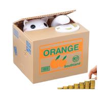 Nybhyjka Cat Money Bank, Gato robando Dinero de Dinero,Money Coin Box - Creativo para Amantes de los Gatos, Lata de Ahorro para la decoración del Dormitorio en casa, Banco de cajeros