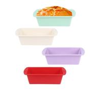 NYGGTYK 4 moldes para hornear, botes para hornear, moldes de silicona para freidora de aire caliente, herramientas para hornear, cajas para hornear pan, juego de utensilios para hornear, accesorios