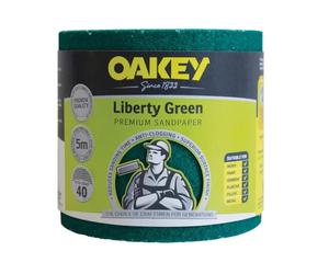 OAKEY Lijado Roll Liberty Green Extra Grueso 40G 115mm x 5m OAK30395