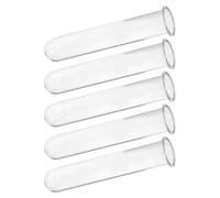 OATIPHO 5 Piezas Jarrón Hidropónico de Vidrio Transparente 11,2 X 3,5 Cm con Base Redonda para Cultivo Hidropónico Interior, Tubos de Ensayo para Plantas y Esquejes, Maceta de Escritorio