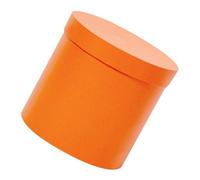 OATIPHO Caja Redonda Resistente y Versátil de Cartón Naranja para Flores Mini Cubo Cilíndrico, Embalaje para Bodas y Cumpleaños para Arreglos, Obsequio y Decoración