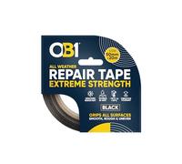 OB1 Cinta adhesiva negra para todo tipo de clima, resistencia extrema, impermeable, ultra fuerte, máxima resistencia a la unión, resistente al calor, al agua y a los rayos UV, uso en interiores y
