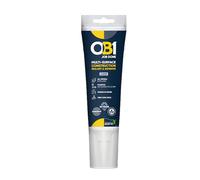 OB1 Sellador y adhesivo transparente para construcción multisuperficie, polímero híbrido, excelente resistencia química, resistente al agua, resistente a la intemperie, tubo de 80 ml
