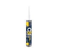 OB1 Sellador y adhesivo transparente para construcción multisuperficie, tecnología híbrida, excelente resistencia química, resistente al agua, resistente a la intemperie, apto para alimentos, 290 ml