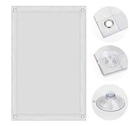 OBdeco - Estor térmico para ventana de techo, protección solar para Velux, protección contra el calor sin taladrar con ventosas, poliéster, Blanco, 96x115cm (B x L) für S08/608