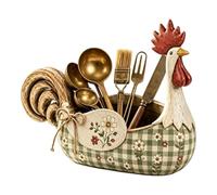 Obesntln Silverware Storage Home Decoration Utensil Holder Rooster | Silverware Organizer Utensil Holder Rooster for Cooking Lovers Home Cooks Renovators Hosts Collectors Office