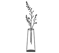 Objeto decorativo "florero vertical"
