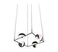 Oblure Lámpara colgante Trapeze quertette 113.5x113.5 cm Black
