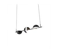 Oblure Lámpara colgante Trapeze triplette 140 cm Black
