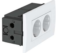 OBO SDE-RW D0RW2, módulo de conexión para enchufes, dimensiones 84x140x59 mm, material: plástico, referencia: 6119407