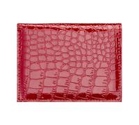 Obotsnoi Fundas protectoras para tarjetas, ligera, organizada, ranura para certificados, soporte para pasaportes para viajes y viajes diarios, cartera de viaje de negocios, Red, Mass Beauty