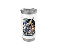 Obsesionado con volver a la luna 2028 Vaso térmico de acero inoxidable de doble pared