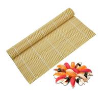 OBYJCA Tapete de sushi, tapete de sushi, rodillo tradicional para Maki Roll para principiantes y usuarios experimentados