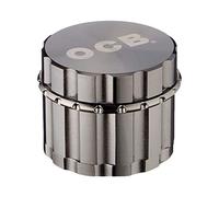 OCB 18888 Grinder - Molinillo de hierbas (50 mm, 4 piezas, aluminio), color cromado