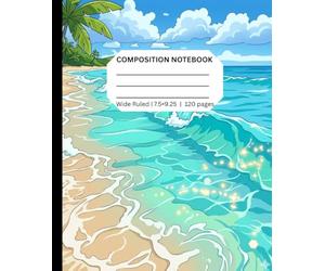 Ocean Waves Close-Up Composition Notebook: 120-Page Lined Journal with Relaxing Coastal Wave Aesthetic