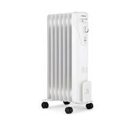 Oceanic Radiador de baño de aceite eléctrico 1500W - 7 Elementos - Blanco