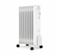Oceanic Radiador de baño de aceite eléctrico - 2000 vatios - 9 elementos - Blanco