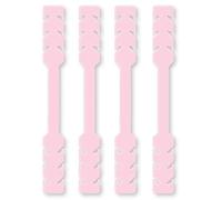 OcioDual 4 Salva Orejas Porta Mascarillas, Salvaorejas para Mascarillas | Sujeta Mascarilla, Extensores Elásticos Flexibles, Ajustables, Antipresión, Ganchos de Silicona, Goma Rosa