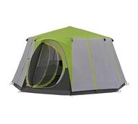Coleman Tienda de campaña Octagon 8 – Vista 360°, postes de acero, 100% impermeable, Verde 8 plazas