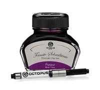Octopus Fluids Purpur - Tinta de escritura con convertidor, tinta de pluma, morado 30 ml