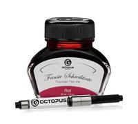 Octopus Fluids Rot - Tinta de escritura con convertidor, tinta de pluma, rojo 30 ml