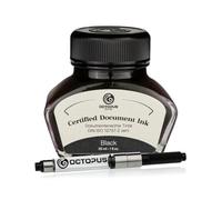 Octopus Fluids Tinta negra para documentos con convertidor, certificada según DIN ISO 12757-2, 30 ml