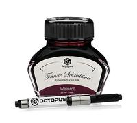 Octopus Fluids Weinrot - tinta para escribir con convertidor incluido, tinta para pluma estilográfica, 30 ml Rojo