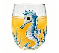 Octopus Glass Tumbler - 3D Marine Life Glass Drinking Cups - Coastal Cup