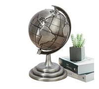 Odavom Globos aleación,Decoración Globo terráqueo Vintage - Globos geográficos y aleación del Mundo con Soporte para estantería, Interior y decoración Escritorio