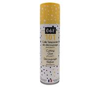 Odif - Pegamento temporal transparente para papel fino 101 en spray - Ideal para manualidades creativas, para cortar papel sin manchas ni arrugas - Fabricado en Francia, sin ácido - Spray de 250 ml