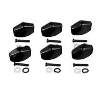 Odorkle Botones de Clavija de Afinación de Guitarra Perillas de Afinador de Metal 6 Piezas Reemplazo Universal con Tornillos y Arandelas Fácil de Instalar Agarre Cómodo para Guitarristas Eléctricos