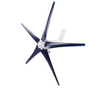 Odorkle Generador de Turbina Eólica de 800 W, Pequeño Molino de Viento de | Cuchillas de Fibra de Nailon, Arranque de 2,0 M/s, Generador de CA Trifásico, Ideal para Cabinas de Barcos,