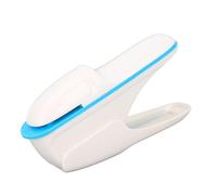 Odorkle Grapadora sin Grapas Blanca, Grapadora sin Aguja para Papel, Capacidad de 8 Hojas, Herramienta de Encuadernación de Papel Portátil sin Grapa Metálica para Oficina, Hogar, Escuela
