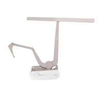 Odorkle Kit de Actualización de Manivela de Ventana Abatible de Doble Brazo Izquierdo con Cubierta Blanca y Plegable para Ventanas de Aluminio, Madera y PVC