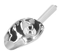 Odorkle Pala para Hielo Pala de Metal de Acero Inoxidable 9,8 X 3,3 Pulgadas Cabeza de en Forma de U Agarre Ergonómico Apto para Lavavajillas para el Hogar Cocina Bar Restaurante Máquina de Hielo