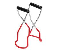 Odorkle Pinzas para Latas, Abrazadera de Acero Inoxidable, Antideslizante, Clip para Olla, Herramienta de Cocina Antiescaldado (rojo)