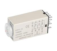 Odorkle Relé Temporizador de Retardo de 24 V H3Y 4 Interruptor de Control con Alta Precisión y Rendimiento Estable para Automatización y Control Remoto (60S)