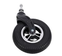 Odorkle Rueda Universal, Rueda Giratoria de Alta Resistencia de 8 Pulgadas con Cubo de Aleación de Aluminio y Neumático de Goma para Carro, Equipo de Movilidad para Carretilla Manual