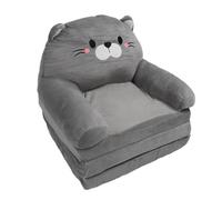 Odorkle Sofá Cama para Niños con Reposabrazos, Silla Plegable de Felpa y Esponja, Respaldo Multiángulo, Asiento para Leer y Jugar a la Siesta para Niños en el Hogar el Aula (Tres Capas)