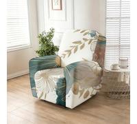 Odot 4 Piezas Funda Sillon Relax, Elástica 1 Plaza Sillon Relax, Estampado Floral Vintage Antideslizante Protector Sofá Reclinable para Sala de Estar, Oficina (Flor 7,One Size)