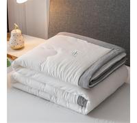 Odot Colcha Cama 90/135/150cm, Colchas de Verano Colcha Bouti Colchas Cubre Cama Fina Suave Reversible Ligera Colchas Acolchado para Cama Sofa Color Sólido (200x230cm,Blanco)