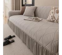 Odot Estilo Minimalista Nórdico Funda Sofa Ajustables (Gris,2 plazas) | Funda Sofa 5/4/3/2/1 Plazas para Familias Cubre Sofá Elasticas Antideslizante, Protector Perros Gatos Arañazo con Brazos